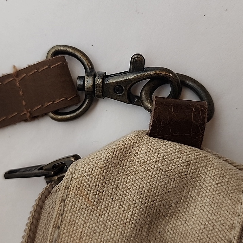 Cott N Curls Tan Canvas Octopus Print Leather Str… - image 7